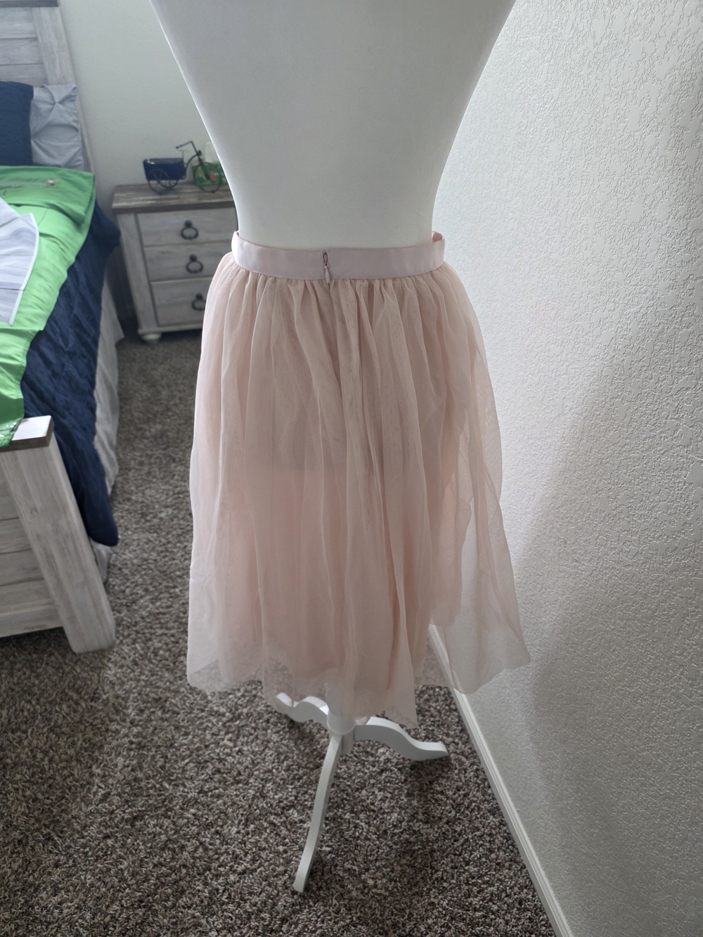 Women's Pink Tulle Skirt - Soft A-Line Midi - Picture 6 of 10